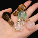 Tiger Eye Perfume Bottle Pendant Essential Oil Diffuser Charm