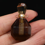 Tiger Eye Perfume Bottle Pendant Essential Oil Diffuser Charm