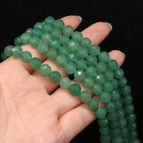 Green Aventurine 8mm Round Cut Bead for Jewelry Making
