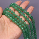 Green Aventurine 8mm Round Cut Bead for Jewelry Making