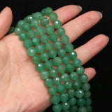 Green Aventurine 8mm Round Cut Bead for Jewelry Making