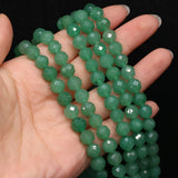Green Aventurine 8mm Round Cut Bead for Jewelry Making