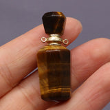 Tiger's Eye Perfume Bottle Pendant Beads DIY Jewelry Making