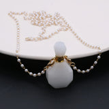Jade Perfume Bottle Pendant for DIY Charm Necklace