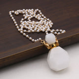 Jade Perfume Bottle Pendant for DIY Charm Necklace