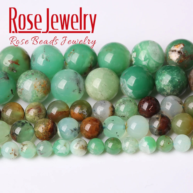 Chrysoprase Jades Stone Beads 4/6/8/10 MM Size