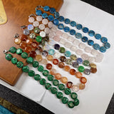 Crystal Turquoise Necklace for Women 16x16mm