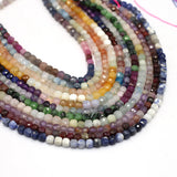 Faceted Square Loose Beads for Jewelry Making