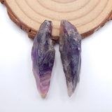 Amethyst Earring Bead 37x10x10mm Natural Gemstone