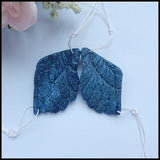 Carved Coral Wing Earrings, Natural Semi-precious Stones, Jewelry Accessories