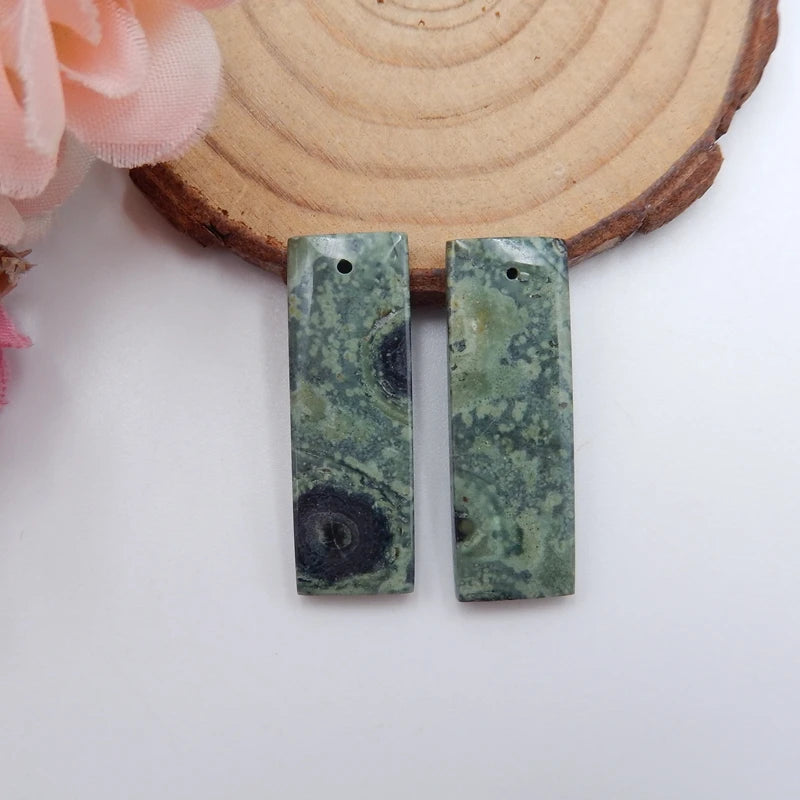 Ocean Kambaba Beaded Earrings Natural Semi-precious Stones Jewelry Accessories
