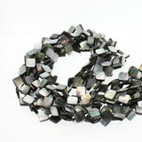 Natural Shell 10x10mm Diagonal Square Loose Beads Polished Jewelry DIY