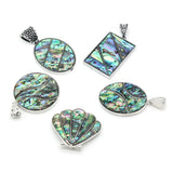 Abalone Shell Geometric Pendant Jewelry Making DIY Necklace Earring Accessorie