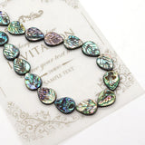 Abalone Shell Water Drop Leaf Charm Diy Necklace Bracelet