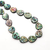 Abalone Shell Water Drop Leaf Charm Diy Necklace Bracelet