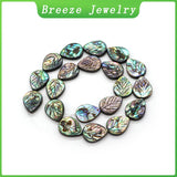 Abalone Shell Water Drop Leaf Charm Diy Necklace Bracelet