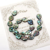 Abalone Shell Water Drop Leaf Charm Diy Necklace Bracelet