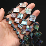 Abalone Mother Of Pearl Square Bead For Jewelry Making DIY