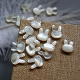 Natural Shell Beads Carved Rabbit Loose Beads