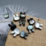 Natural Shell Beads Carved Rabbit Loose Beads
