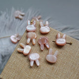 Natural Shell Beads Carved Rabbit Loose Beads