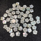 Carved-flowered Mother Of Pearl Shell Beads for Jewelry Making