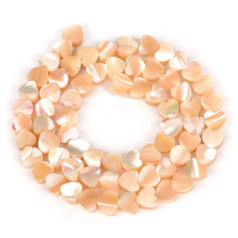 Coffee Star Heart Shape Shell Beads for Jewelry Making
