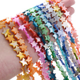 Colorful Mother Of Pearl Stars Shell Beads 6 8 10 12mm