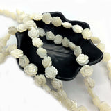 Shell Beads Engraved Rose Flowers Earring Making DIY Vintage Necklace Bracelet