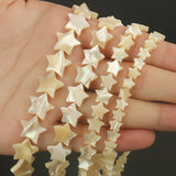 Shell Beads Mother of Pearl Moon Cross Star Spacer Loose Beads