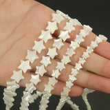 Shell Beads Mother of Pearl Moon Cross Star Spacer Loose Beads