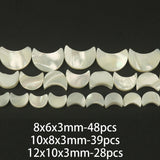 Shell Beads Mother of Pearl Moon Cross Star Spacer Loose Beads