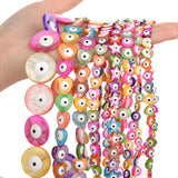 Shell Beads Multicolor Evil Eye Spacer Beads