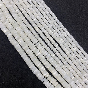 Natural Shell Beads Rondelle Pearl Loose Spacer Beads DIY Jewelry Making