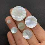 Natural Shell Beads Round Disc Charm Necklace DIY Jewelry Accessories