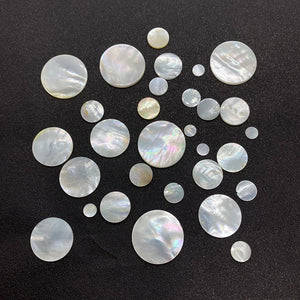 Natural Shell Beads Round Disc Charm Necklace DIY Jewelry Accessories