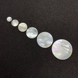 Natural Shell Beads Round Disc Charm Necklace DIY Jewelry Accessories