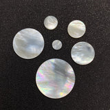 Natural Shell Beads Round Disc Charm Necklace DIY Jewelry Accessories