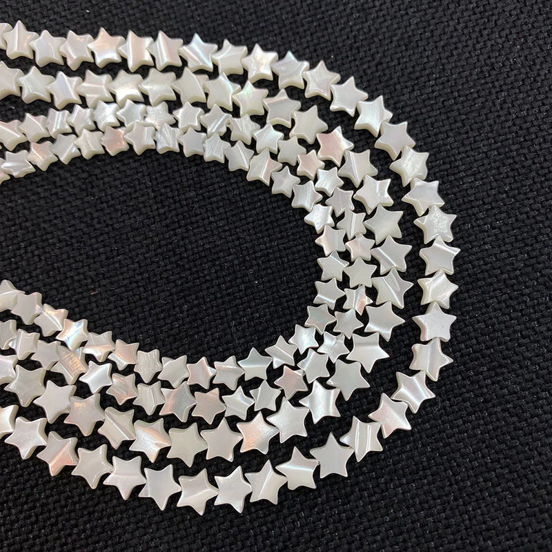 Shell Beads Star-shaped Mother-of-pearl for DIY Jewelry Making