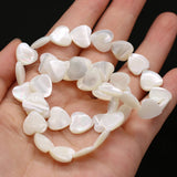 Heart Shape Natural Shell Beads for DIY Jewelry Making