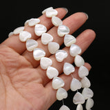 Heart Shape Natural Shell Beads for DIY Jewelry Making