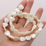 Natural Shell Beads Leaves Shape for DIY Bracelet Necklace