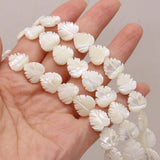 Natural Shell Beads Leaves Shape for DIY Bracelet Necklace