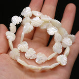 Natural Shell Beads Leaves Shape for DIY Bracelet Necklace