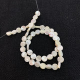 Flat Round Mother-of-pearl Shell Beads 6mm 8mm