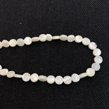Flat Round Mother-of-pearl Shell Beads 6mm 8mm
