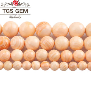 Yellow Tridacna Shell Beads 6-12mm for Jewelry Making