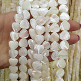 Heart Shell Stone Beads 10 12mm for Jewelry Making DIY Bracelet Necklace