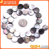 Natural Shell Rainbow Beads For Jewelry Making, 15 inch Strand
