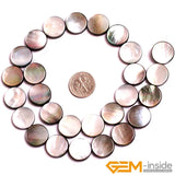 Natural Shell Rainbow Beads For Jewelry Making, 15 inch Strand